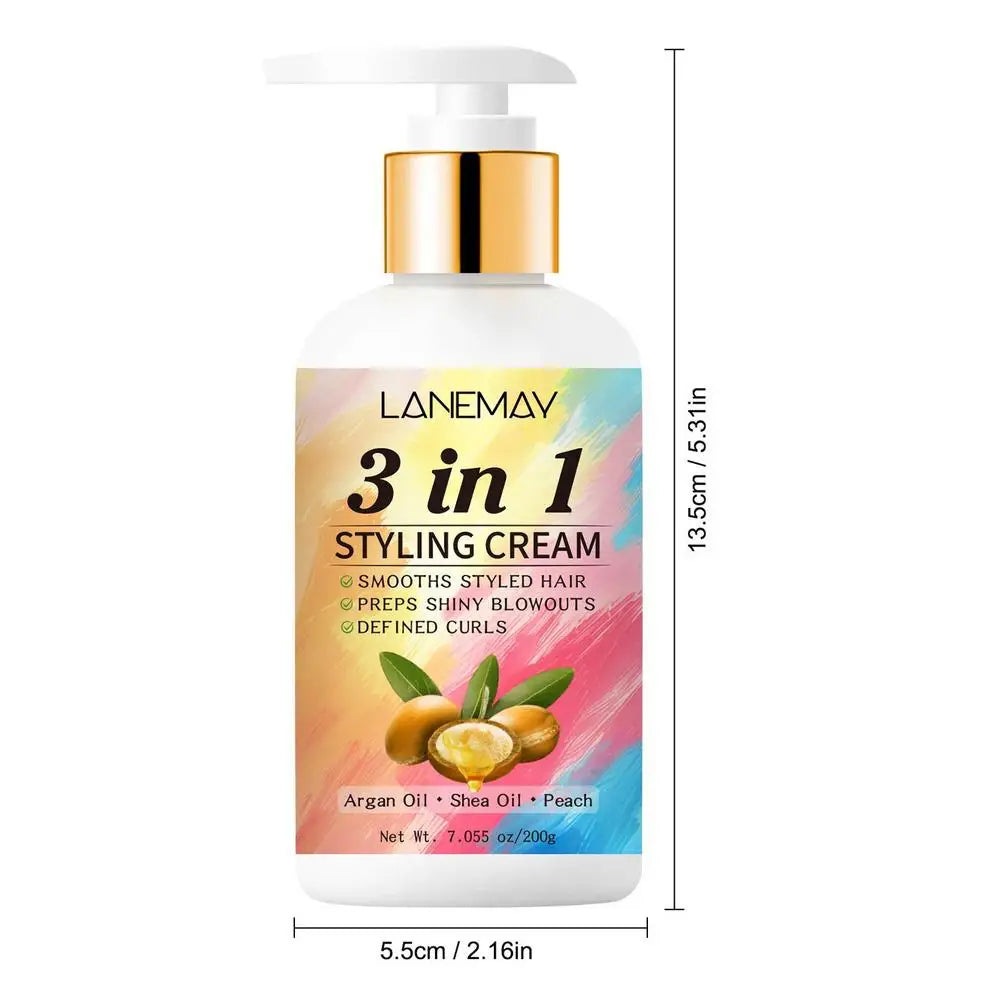 Curl Defining Cream Moisturizing Anti-Frizz Long-lasting Hair Styling Lotion Repair Damaged Hair Quality Smooth Hair Care